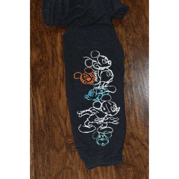 Disney Micky Mouse Joggers Juniors Women's Size Large 11-13 Sweatpants Logo - Picture 6 of 6